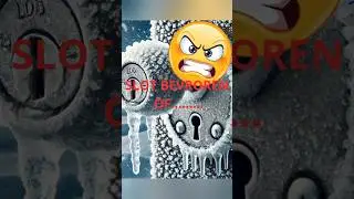 Waarom dit slot niet open ging...Bevroren slot&hellip; of breinfreeze #bevroren #sleutel