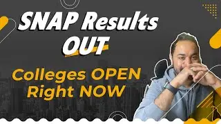 SNAP 2022 Results OUT | Score vs Percentile | SIBM cut off | SCMHRD | Colleges to Apply NOW ?