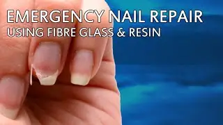 Nail Tutorials for beginners: Fixing a broken nail using fibre glass and resin