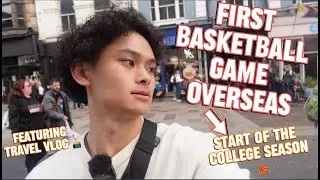 First Basketball Game Overseas
