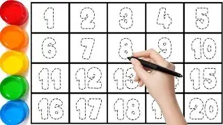 1se 20 tak number Latter little kids Education Tutorial Kids Rhymes ✏️✏️🥏