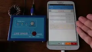 Генератор для лечебной катушки  Мишина - Live Sinus 5 - работа под управлением приложения на ANDROID