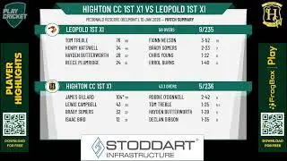 Highton CC 1st X1 v Leopold 1st XI
