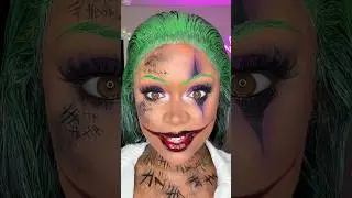 OMG! THIS JOKER MAKEUP TUTORIAL 😱🔥💚 #joker #makeuptutorial #halloween #suicidesquad