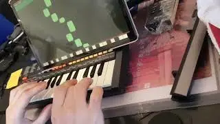 Street Fighter II Ken's Stage BGM on Casio SA-1 with Synthesia