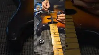Cavity shielding a Strat guitar #guitarrepair #luthier #guitar #fenderstratocaster #luthier