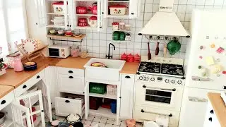 Miniature kitchen set cooking toys 💙 small  kitchen mini toys 🩷 cooking kitchen setup