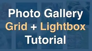 How to Create Photo Gallery Grid with Modal Window Lightbox