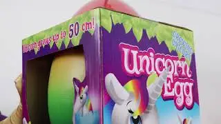 |ASMR| UNBOXING Rainbow Unicorn Egg 🦄 XXL 50CM🌈🐣🙈 #asmr #unboxing