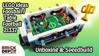 LEGO Ideas Table Football/Masa Foosball 21337 Unboxing & Speedbuild/Timelapse