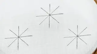 All Over Snowflake ❄️ Embroidery Motif for Dress/Tunic (Hand Embroidery Work)