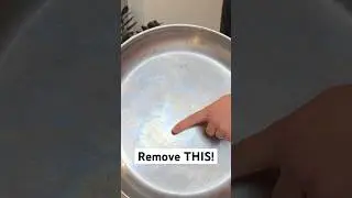 Remove THIS from your Stainless Steel Pans! #kitchen #stainlesssteel #cleaning