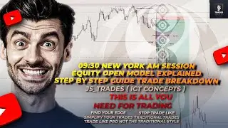 How to Trade the 09:30 Equity Open with 9AM CRT Model (ICT Concept) - ICT Trading Strategy Explained