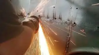 Welding  the 57 Chevy Front Quarter Panel Patch Arc Captain Mig with Temu Mig wire  Part # 2