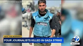 4 journalists killed in Israeli strike in Gaza, agency confirms