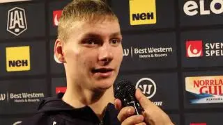 230929 Intervju med Egor Polin, SSK efter matchen mot V&auml;ster&aring;s