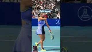 Alex Eala unreturned serve vs Alina Charaeva | Philippine Women&rsquo;s Open Round 1 🎥@nikkidreyes #wta