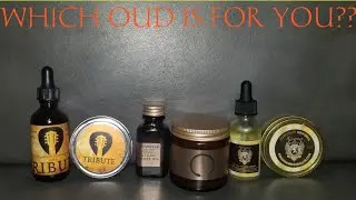 3 Different Oud Scented Beard Products