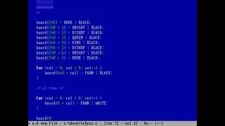 DOS Programming - creating a chess board