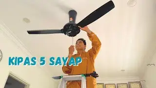 Kipas Panasonic F-M14DZ | 5 Blade Ceiling Fan | vlog cari barang dekat Sen Q
