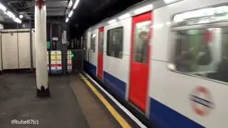 District Line D78 Stock No. 7018 departs at Temple