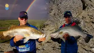 Explosive Barramundi Action. Fishing in the NT with big Crocs!
