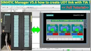 TIA Portal V17 with S7-300 UDT (User-Define Data Type) Full tutorial