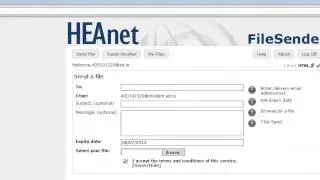 How to use the HEAnet Filesender Application