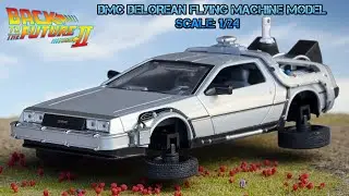 Back to the Future in 1:24 Scale! DMC DeLorean Flying Machine by Welly
