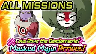 ALL MISSIONS! TAKE DOWN THE GENDARMERIE! MASKED MAJIN ARRIVES! Dragon Ball Z Dokkan Battle