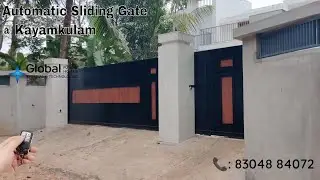 Sliding Gate Fabrication & Automation installed at Kayamkulam, Alappuzha| Gate Automatic 📞8304884072