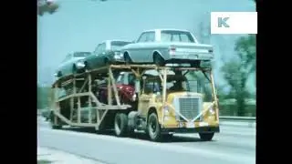 1960s Highway, Car Hauler, Trucks, United States