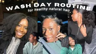 ULTIMATE WASH DAY ROUTINE FOR HEALTHY NATURAL HAIR | Shampoo, Deep condition & Protective style