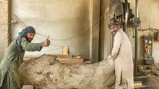 Heavy Wood Sawmill Cutting ! The Workers Are Doing Great Job
