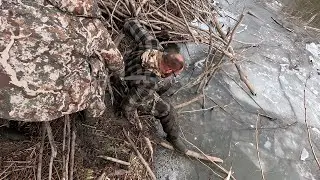 Trapping Beavers On An Icy River