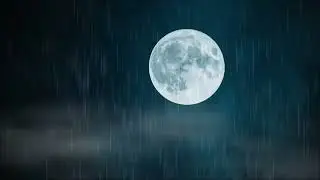 Moon Gazing Meditation With Rain Sound {Set Your Intentions} Purify Your Mind, Body & Spirit! #rain