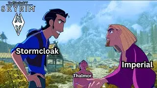 Stormcloaks and Imperials when they see a Thalmor