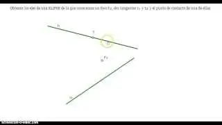 Ejes de una ELIPSE conociendo t1, t2, T y F2
