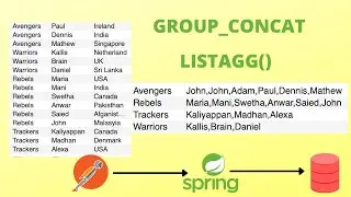 Customizing the Result of JPA Queries with Aggregation Functions in Spring boot|group_concat&listagg