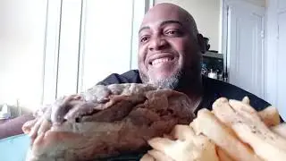 MUKBANG - ITALIAN BEEF WITH GYROS MEAT & FRIES!!