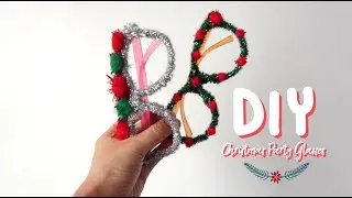 DIY Christmas Party Glasses | 크리스마스 파티 안경 만들기 Dollar Tree Store less than $10