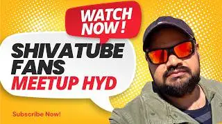 Hyderabad Fans Meet Up | YouTuber Shiva | Highlights | Shri R Studios |@shivatube