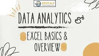 Data Analytics  లో Excel Basics & Overviews | Data Analytics Course | Educalf