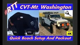 Quick Setup of the New Hardshell Rooftop Tent From Cascadia Vehicle Tents (CVT) Mt. Washington Tent