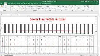How to Draw Sewer Long Section Profile in Excel With Manholes. | Excel Profile | Excel Links |