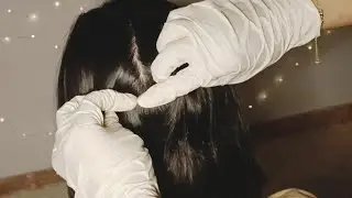 ای اس ام آر فارسی/ persian asmr farsi/بررسی مو و پوست سر ،ماساژ و کوتاه کردن مو با قیچی ،ارضای مغز