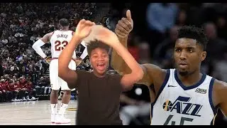 DONOVAN MITCHELL RUINS LEBRONS BIRTHDAY!! CAVS VS JAZZ HIGHLIGHT REACTION