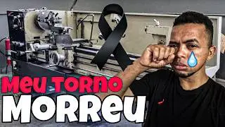 MEU TORNO MORREU, OLHA S&Oacute; O QUE ACONTECEU. #metal&uacute;rgica #metalurgica #machine #usinagembrasil #usina
