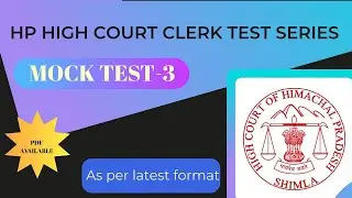 MOCK TEST FOR HP HIGH COURT CLERK 2022| Most important questions| Process Server