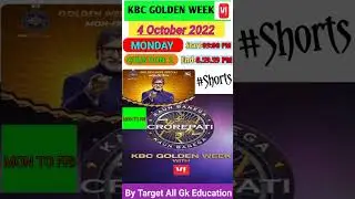 KBC Golden Week With Vi|4 October 2022|Que:2|Kbc Golden Week Question Answer|Kbc Vi Question #Shorts
